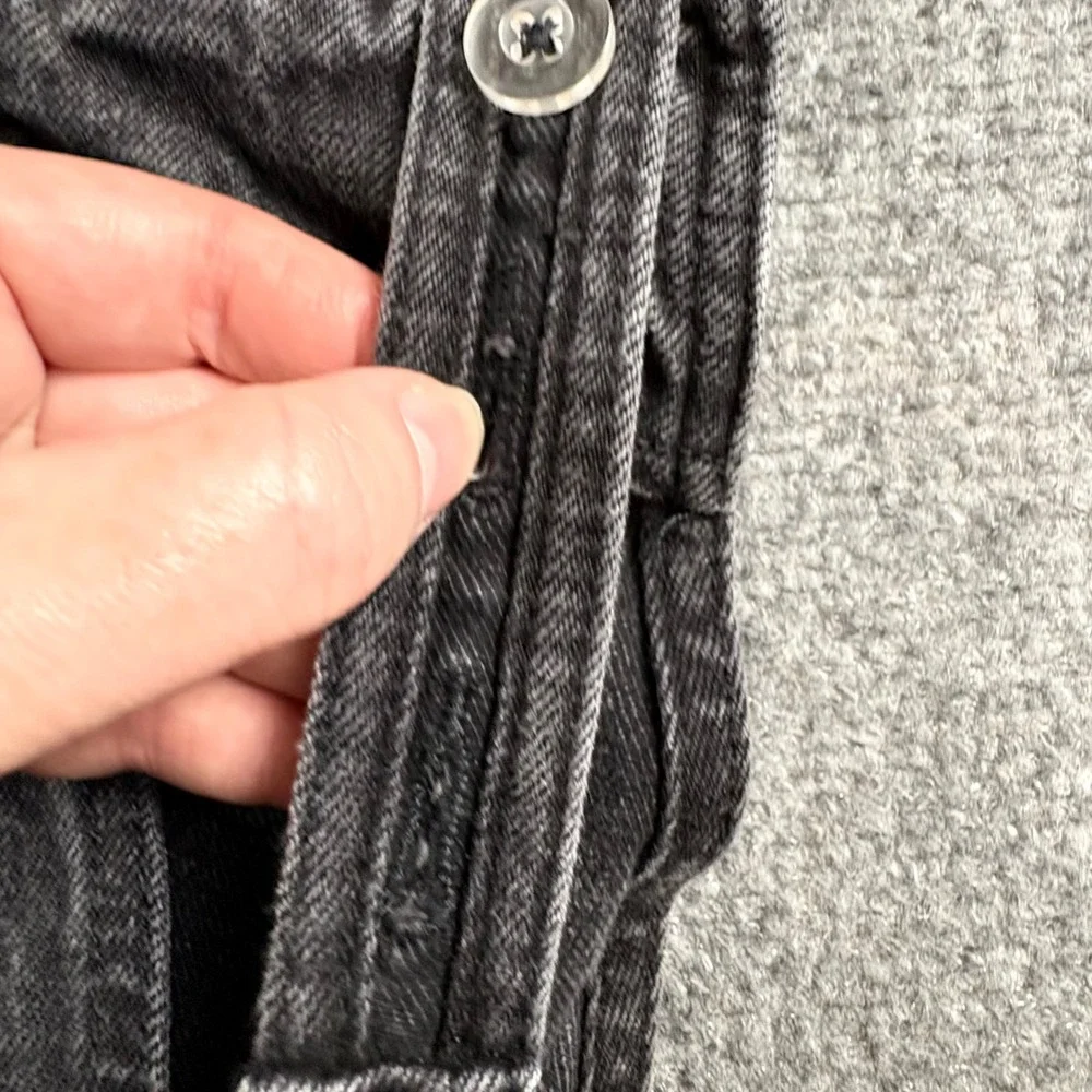 Old Navy Denim Overalls Girls L 10-12 Black Acid Wash Adjustable Grunge Y2K Gorp